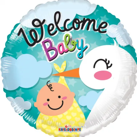 Welcome baby folieballon