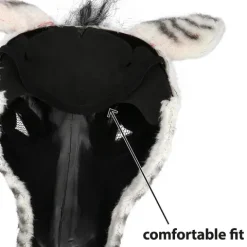 Zebra Plys Halvmaske