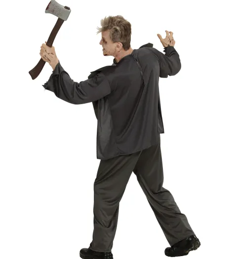 Zombie kostume med latex bryst