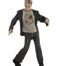 Zombie kostume med latex bryst