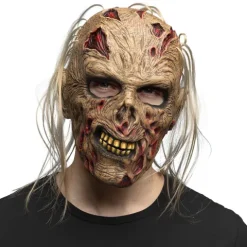 Zombie maske med hår